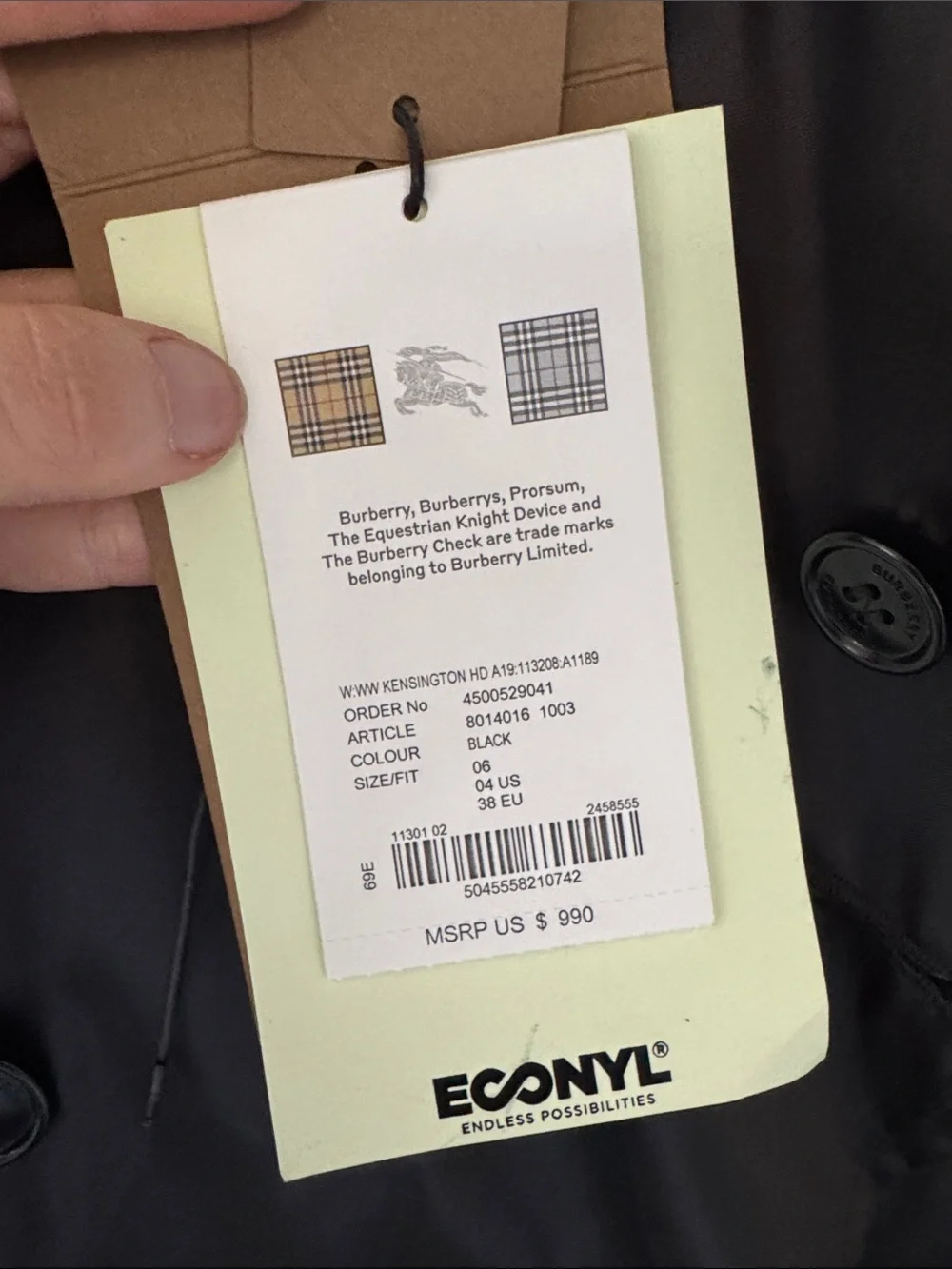 Burberry Black Trench Coat - Picture 13 of 17